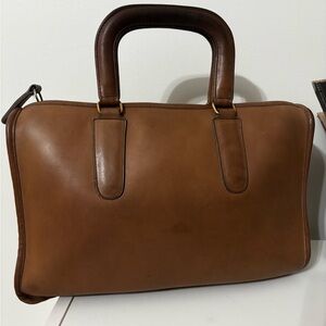 Authentic Coach L Slim Satchel #9420 in PUTTY